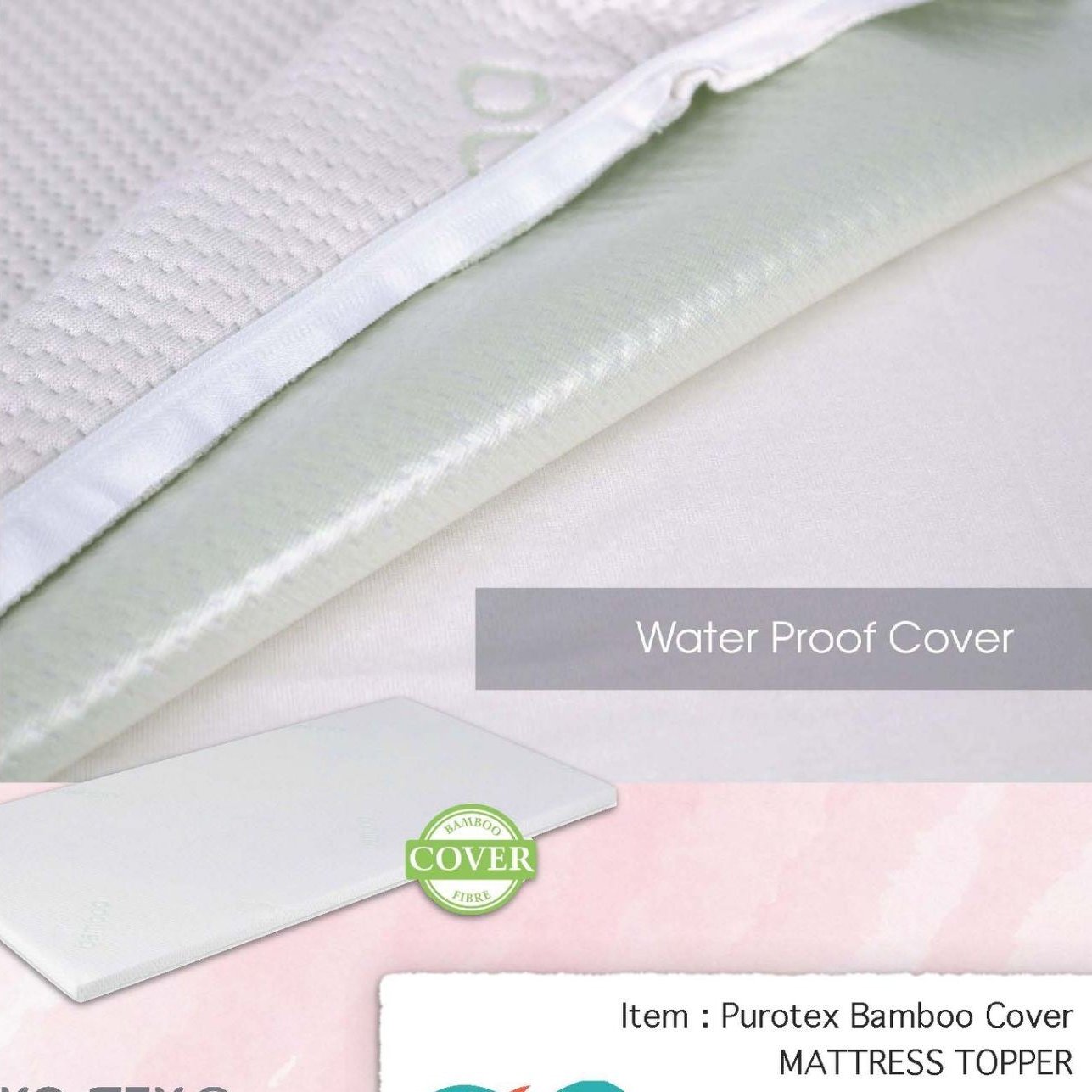 OAAO Bamboo Mattress Cover (60x120x3cm)