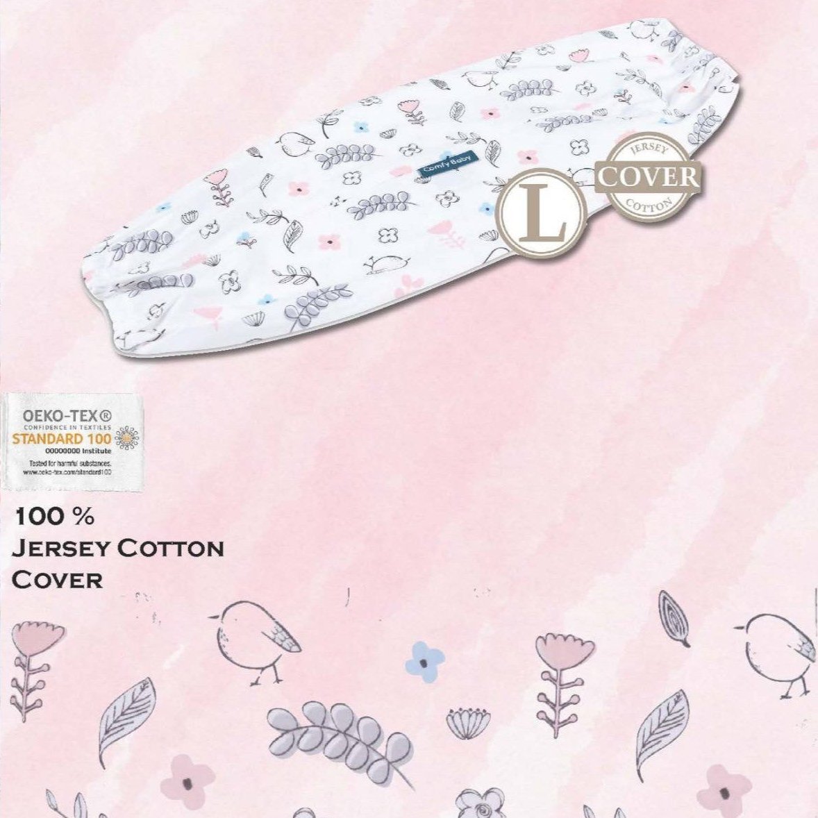 OAAO Cotton Bolster Cover(L)13x50cm