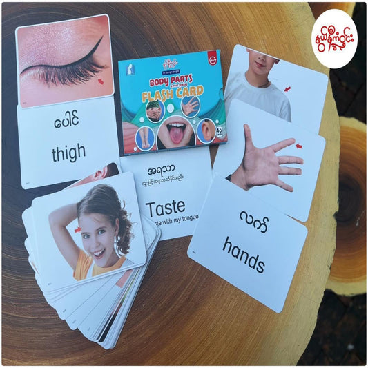 နွယ်နီကံဝင်း Body Parts & Five Senses Flash Card 6Months+