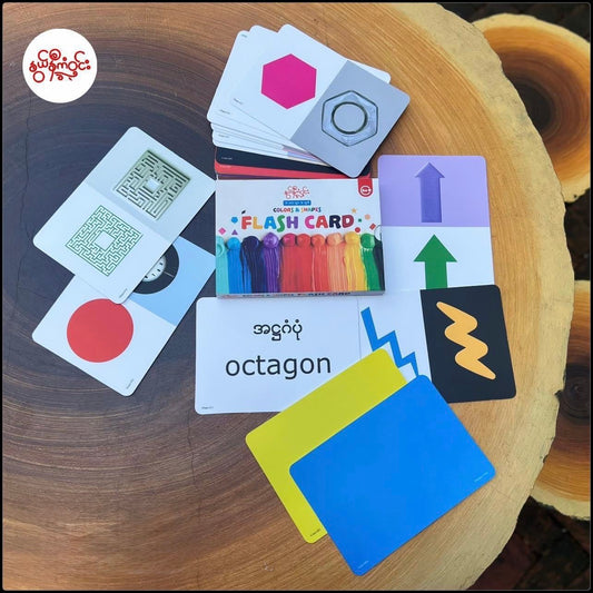 နွယ်နီကံဝင်း Colors and Shapes Flash Card 6Months+