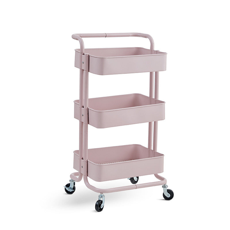 Three Layers Movable Baby Supplies Storage Cart