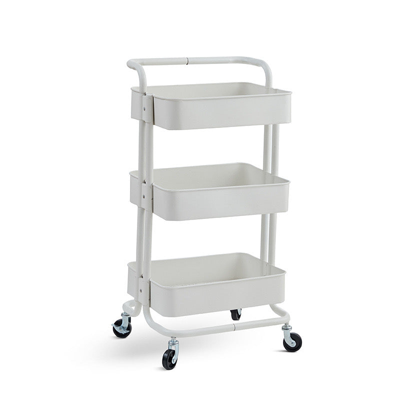 Three Layers Movable Baby Supplies Storage Cart