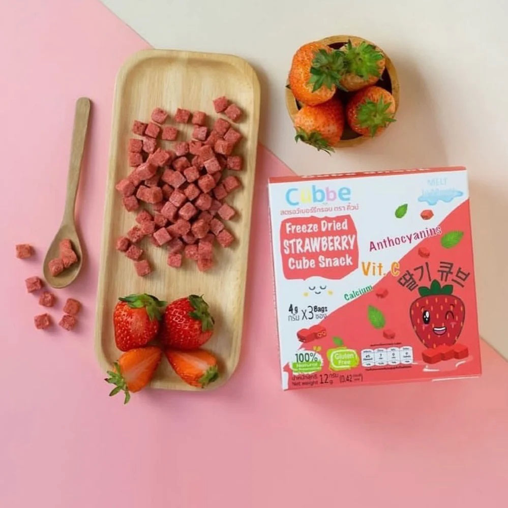 Cubbe Freeze Dried Fruit Cube Snack 7g*3Bags