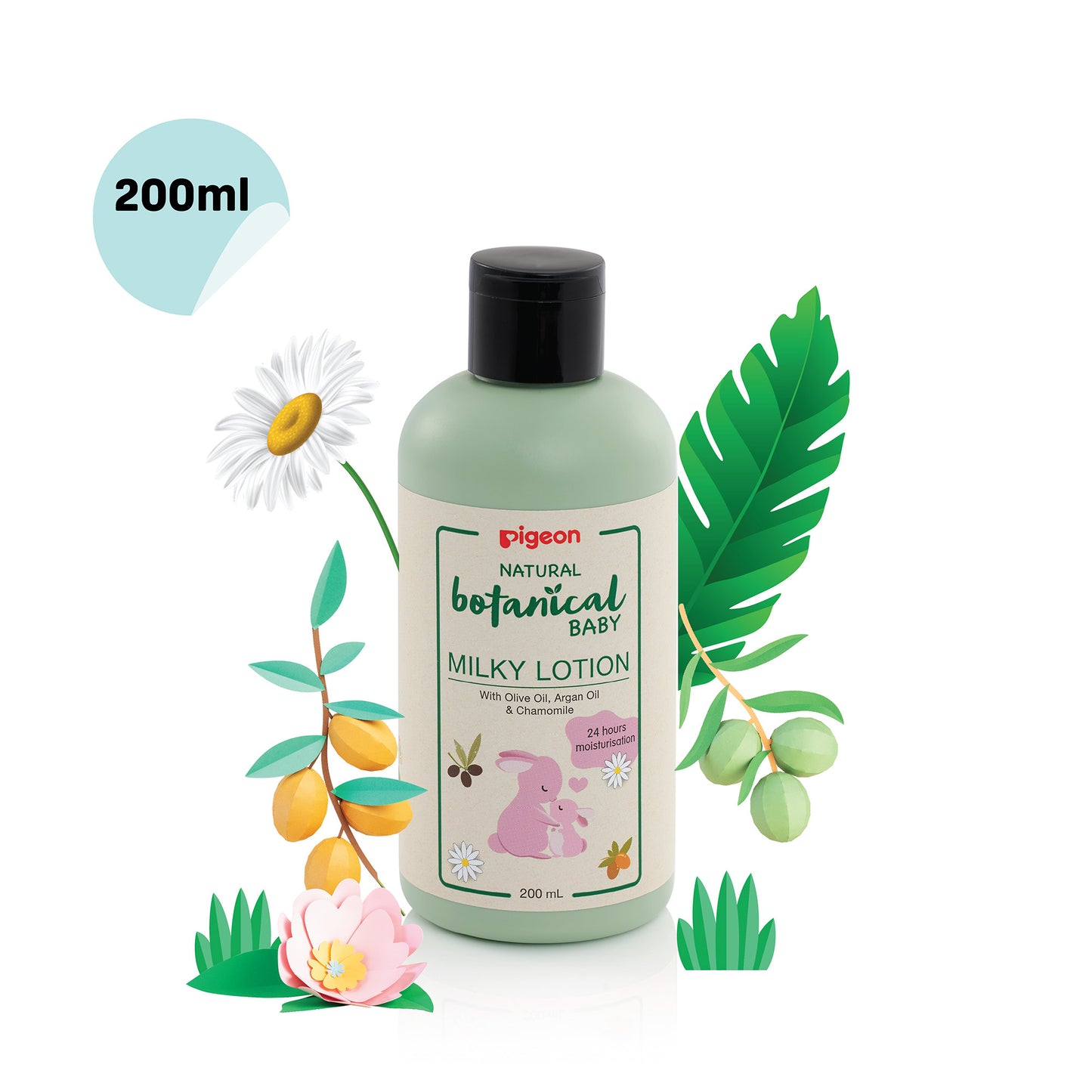 Pigeon Natural Botanical Baby Milky Lotion 200ml