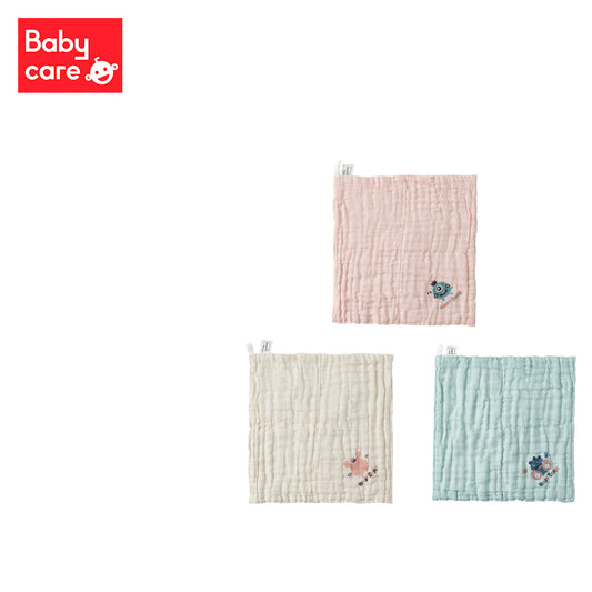 BabyCare 6 Layers Baby Gauze Face Cloth 3pcs