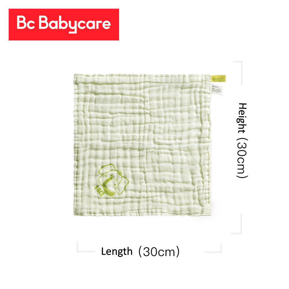 BabyCare 4 Layers Seersucker Face Towel 6Pcs Set