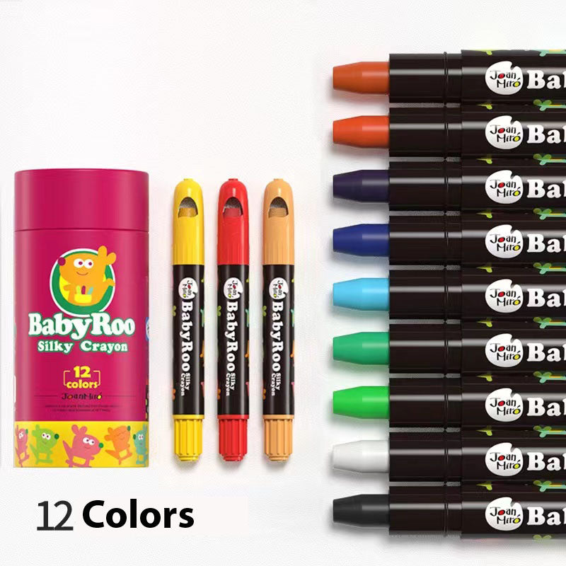 Joan Miro - Babyroo Silky Crayon 12 Color Set