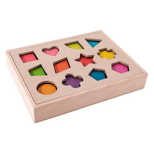 Wooden Shape Puzzle Box