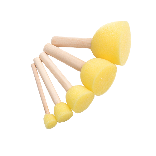 Round Sponge Brush 5Pcs