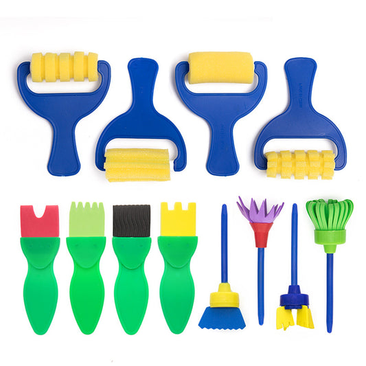 Sponge Painting Brush Set 12Pcs