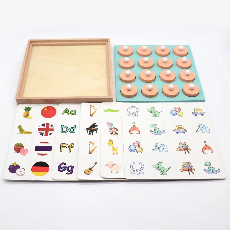 Wooden Memory Training Matching Board