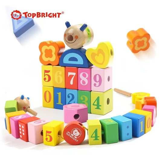 Top Bright - Caterpillar Lacing Blocks