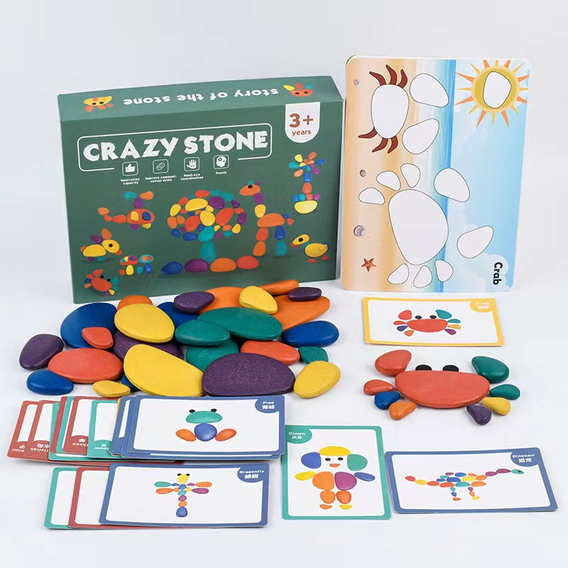 Wooden Creative Puzzle Building Blocks/Crazy Stones