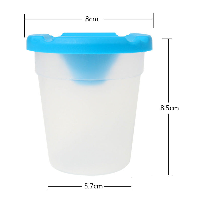 Painting Brush Washing Cup With Lid+Brush