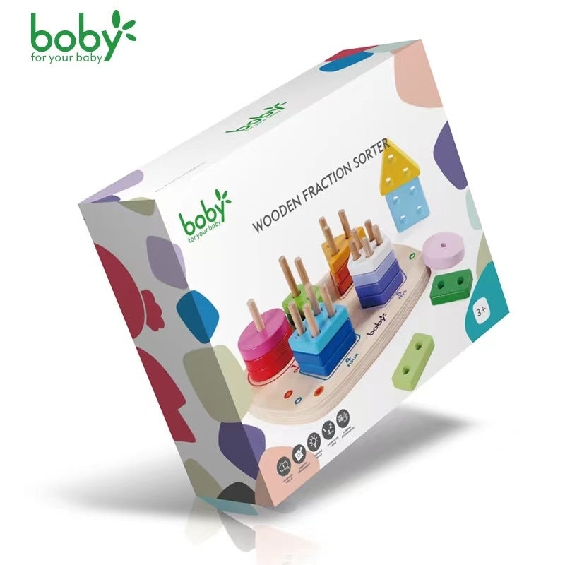 Boby - Wooden Fraction Sorter Toy