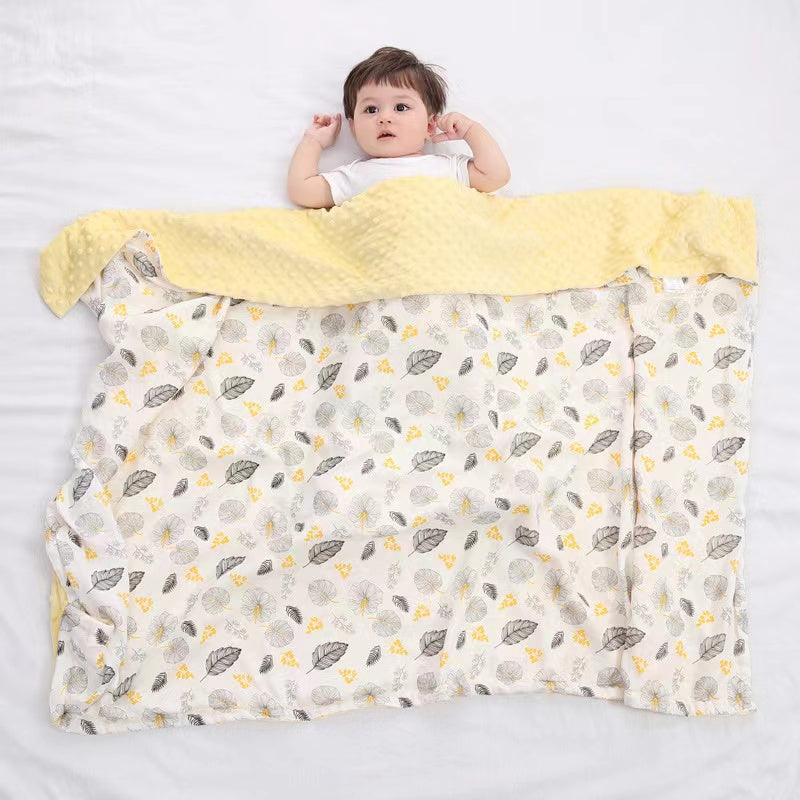 Gauze Cotton Baby Dot Blanket 110*145CM