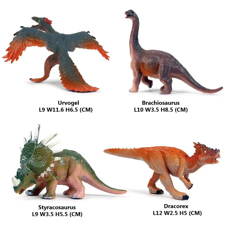 Dinosaur Figurine - Medium Size Dinosaurs 4Pcs Set