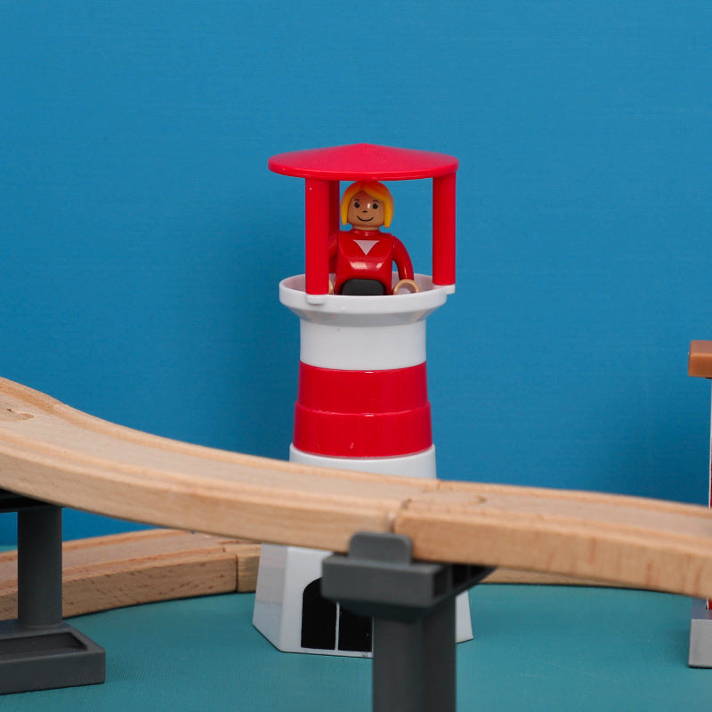 Iekool - Wooden Lighthouse Rail Set