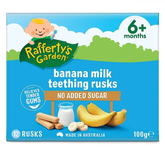 Rafferty's Garden Banana Milk Teething Rusks 100g