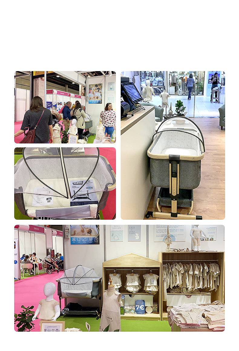 Elittile - Movable And Foldable Baby Cot