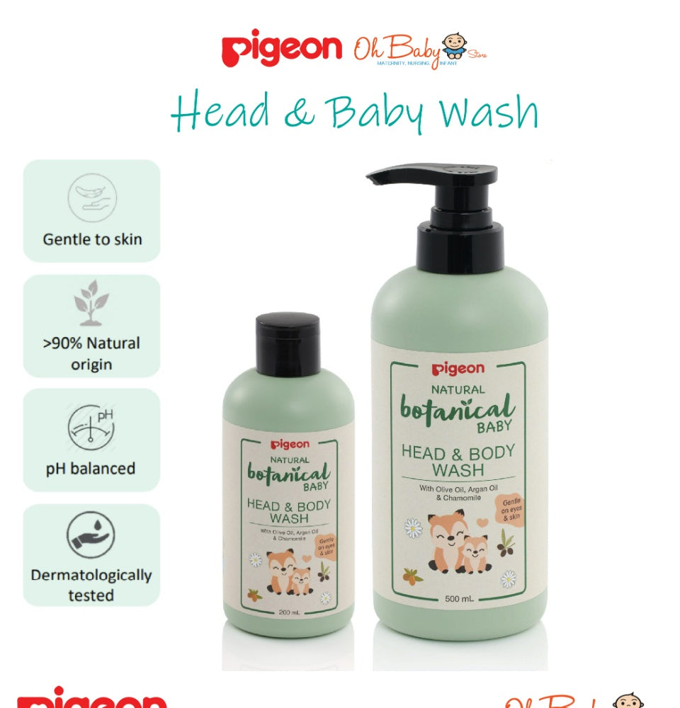 Pigeon Natural Botanical Baby Head & Body Wash