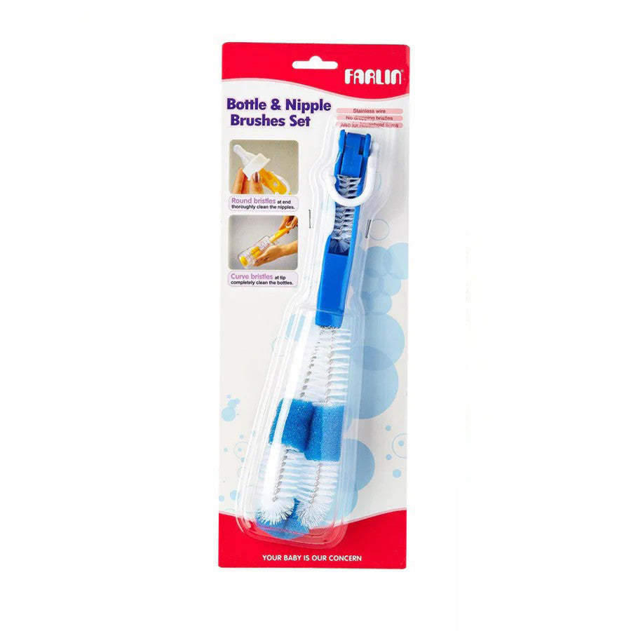 Farlin Bottle & Nipple Brush Set